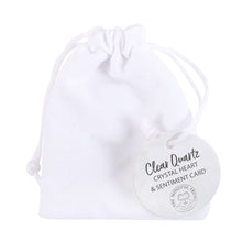 Load image into Gallery viewer, You Rock Clear Quartz Crystal Heart in a Bag