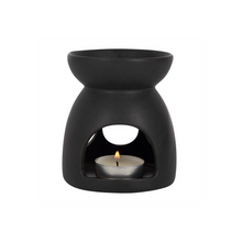 Load image into Gallery viewer, Black Triple Moon Cut Out Oil Burner