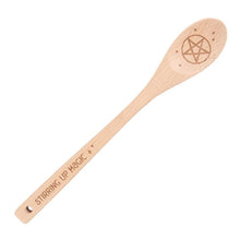 Load image into Gallery viewer, Stirring Up Magic Wooden Pentagram Spoon
