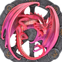 Load image into Gallery viewer, Lammas Dragon Resin Wall Plaque by Anne Stokes