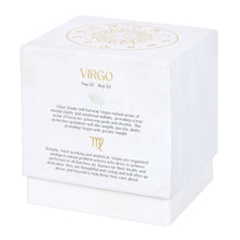 Load image into Gallery viewer, Virgo Sandalwood & Patchouli Gemstone Zodiac Candle