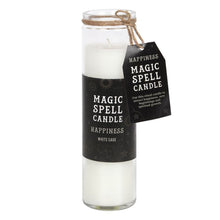 Load image into Gallery viewer, White Sage 'Happiness' Spell Tube Candle