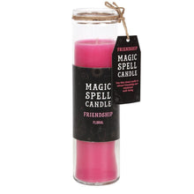 Load image into Gallery viewer, Floral 'Friendship' Spell Tube Candle