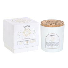 Load image into Gallery viewer, Virgo Sandalwood & Patchouli Gemstone Zodiac Candle