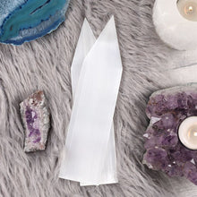 Load image into Gallery viewer, Selenite Flat Pointed Wand
