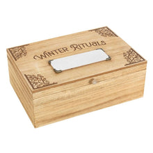 Load image into Gallery viewer, 30cm Wooden Winter Rituals Box
