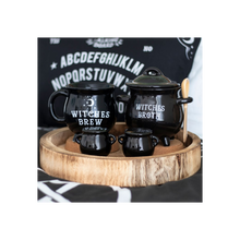 Load image into Gallery viewer, Witches Broth Cauldron Soup Bowl with Broom Spoon
