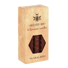 Load image into Gallery viewer, Set of 6 Brown Beeswax Spell Candles