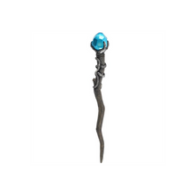 Load image into Gallery viewer, Silver Claw Wand with Blue Gem
