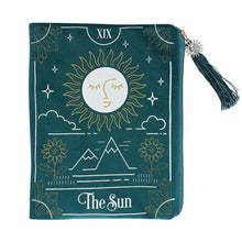 Load image into Gallery viewer, The Sun Tarot Card Zippered Bag
