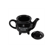 Load image into Gallery viewer, Witches Brew Black Ceramic Tea Pot