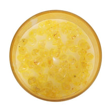 Load image into Gallery viewer, Solar Plexus Chakra Lemon Crystal Chip Candle