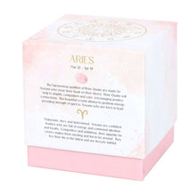 Load image into Gallery viewer, Aries Cedarwood Gemstone Zodiac Candle
