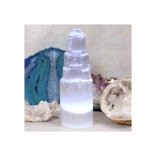 Load image into Gallery viewer, LED Selenite Mountain Lamp