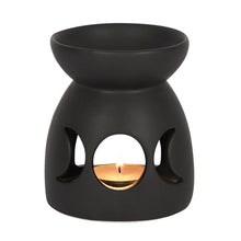 Load image into Gallery viewer, Black Triple Moon Cut Out Oil Burner