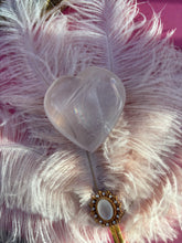 Load image into Gallery viewer, Rose Quartz Heart with Rainbow
