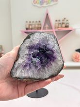 Load image into Gallery viewer, Amethyst - polished on stand ( removable )
