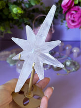 Load image into Gallery viewer, Rose Quartz Star with stand
