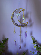 Load image into Gallery viewer, Amethyst / Clear Quartz / Glass Sun catcher
