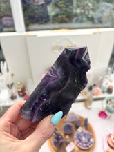 Load image into Gallery viewer, Rainbow Fluorite- Polished with natural edge
