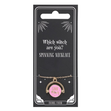 Load image into Gallery viewer, Which Witch Are You Spinning Necklace
