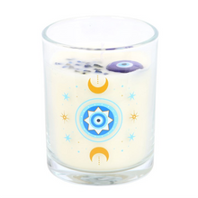 Load image into Gallery viewer, Under Watchful Eyes White Rose Candle with Crystals
