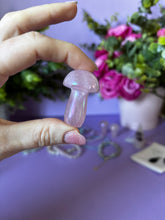 Load image into Gallery viewer, Aura Rose Quartz Mushroom
