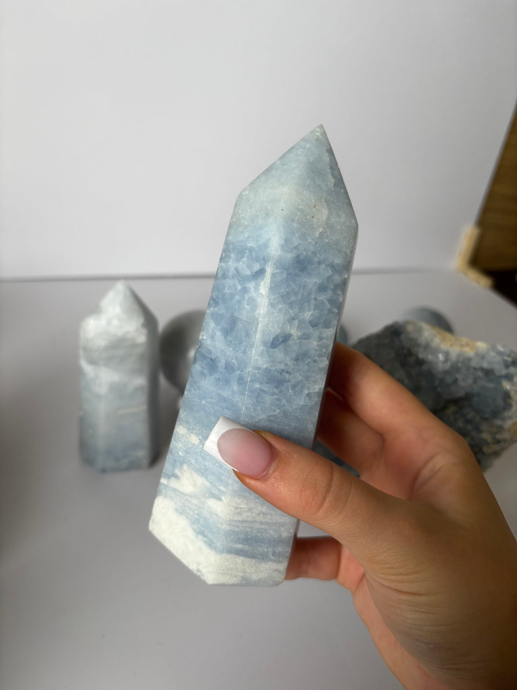 Blue Calcite Tower #1