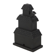 Load image into Gallery viewer, Black Haunted House Incense Cone Holder
