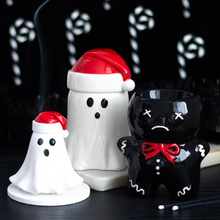 Load image into Gallery viewer, Ghost with Santa Hat Incense Cone Holder
