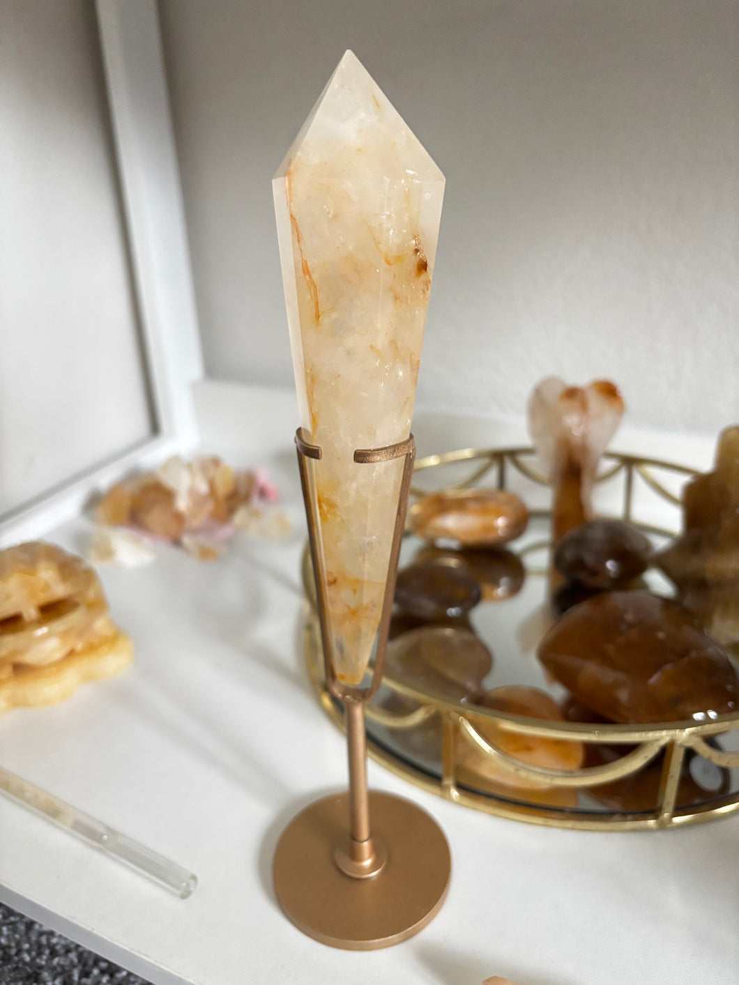 Golden Healer Wand on stand