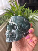 Load image into Gallery viewer, Moss Agate Skull

