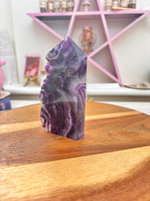 Load image into Gallery viewer, Rainbow Fluorite- Polished with natural edge

