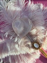 Load image into Gallery viewer, Rose Quartz Heart with Rainbow
