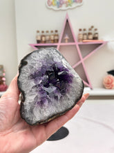 Load image into Gallery viewer, Amethyst - polished on stand ( removable )
