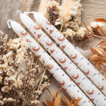 Load image into Gallery viewer, Set of 3 Harvest Moon Taper Candles
