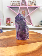 Load image into Gallery viewer, Rainbow Fluorite- Polished with natural edge
