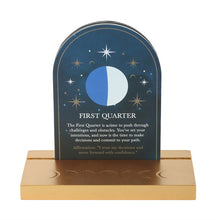 Load image into Gallery viewer, Set of 8 Moon Phase Cards with Wooden Stand

