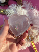Load image into Gallery viewer, Rose Quartz Heart with Rainbow
