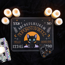 Load image into Gallery viewer, Cute and Creepy Bat Cat Talking Board with Planchette
