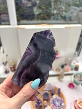 Load image into Gallery viewer, Rainbow Fluorite- Polished with natural edge
