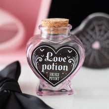 Load image into Gallery viewer, Love Potion Decorative Glass Heart Potion Bottle
