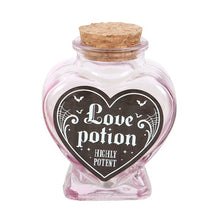Load image into Gallery viewer, Love Potion Decorative Glass Heart Potion Bottle
