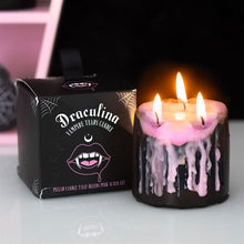 Load image into Gallery viewer, Small Pink Vampire Tears Pillar Candle
