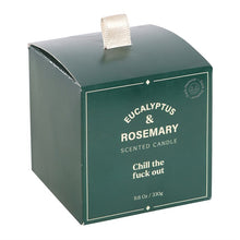 Load image into Gallery viewer, Sweary Chill Out Eucalyptus &amp; Rosemary Candle
