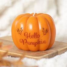 Load image into Gallery viewer, Hello Pumpkin Shaped Candle
