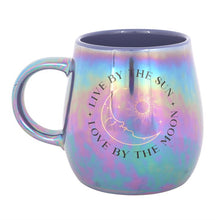 Load image into Gallery viewer, Live by the Sun Love by the Moon Iridescent Mug
