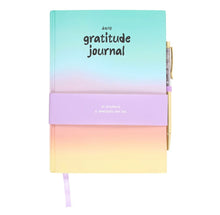Load image into Gallery viewer, Multicoloured Gratitude Journal with Amethyst Pen
