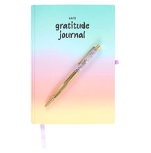 Load image into Gallery viewer, Multicoloured Gratitude Journal with Amethyst Pen
