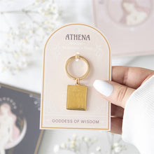 Load image into Gallery viewer, Athena Goddess Talisman Keyring
